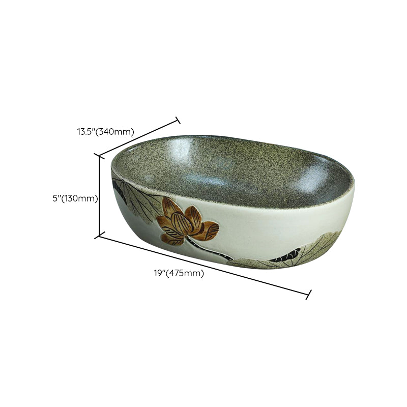 Porcelain Vessel Bathroom Sink Modern No Craftsmanship Vessel Bathroom Sink Only Clearhalo 'Bathroom Remodel & Bathroom Fixtures' 'Bathroom Sinks & Faucet Components' 'Bathroom Sinks' 'bathroom_sink' 'Home Improvement' 'home_improvement' 'home_improvement_bathroom_sink' 7274651