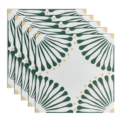 Modern Style Wall Tile Scratch Resistant Printing Straight Edge Square Wall Tile Dark Green White Clearhalo 'Floor Tiles & Wall Tiles' 'floor_tiles_wall_tiles' 'Flooring 'Home Improvement' 'home_improvement' 'home_improvement_floor_tiles_wall_tiles' Walls and Ceiling' 7274799