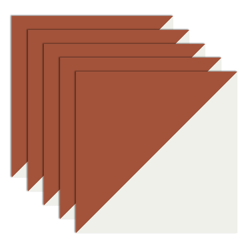 Modern Style Floor Tile Scratch Resistant Geometric Pattern Straight Edge Floor Tile Orange/ Red/ White Clearhalo 'Floor Tiles & Wall Tiles' 'floor_tiles_wall_tiles' 'Flooring 'Home Improvement' 'home_improvement' 'home_improvement_floor_tiles_wall_tiles' Walls and Ceiling' 7274809