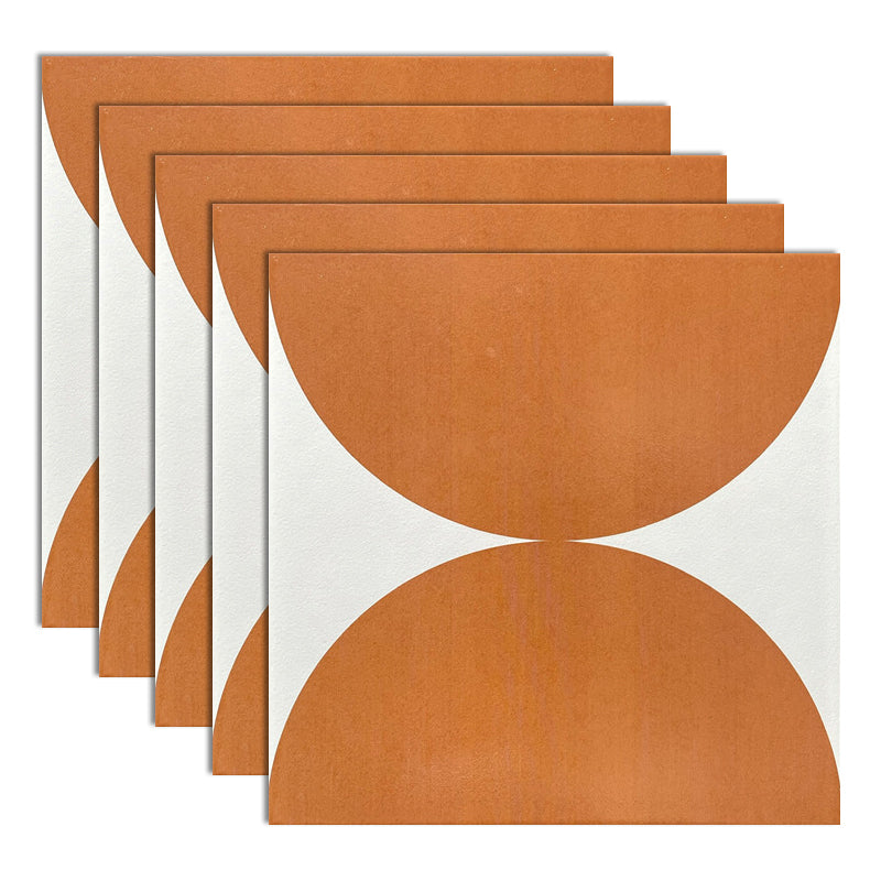 Modern Style Floor Tile Scratch Resistant Geometric Pattern Straight Edge Floor Tile Yellow White Clearhalo 'Floor Tiles & Wall Tiles' 'floor_tiles_wall_tiles' 'Flooring 'Home Improvement' 'home_improvement' 'home_improvement_floor_tiles_wall_tiles' Walls and Ceiling' 7274816