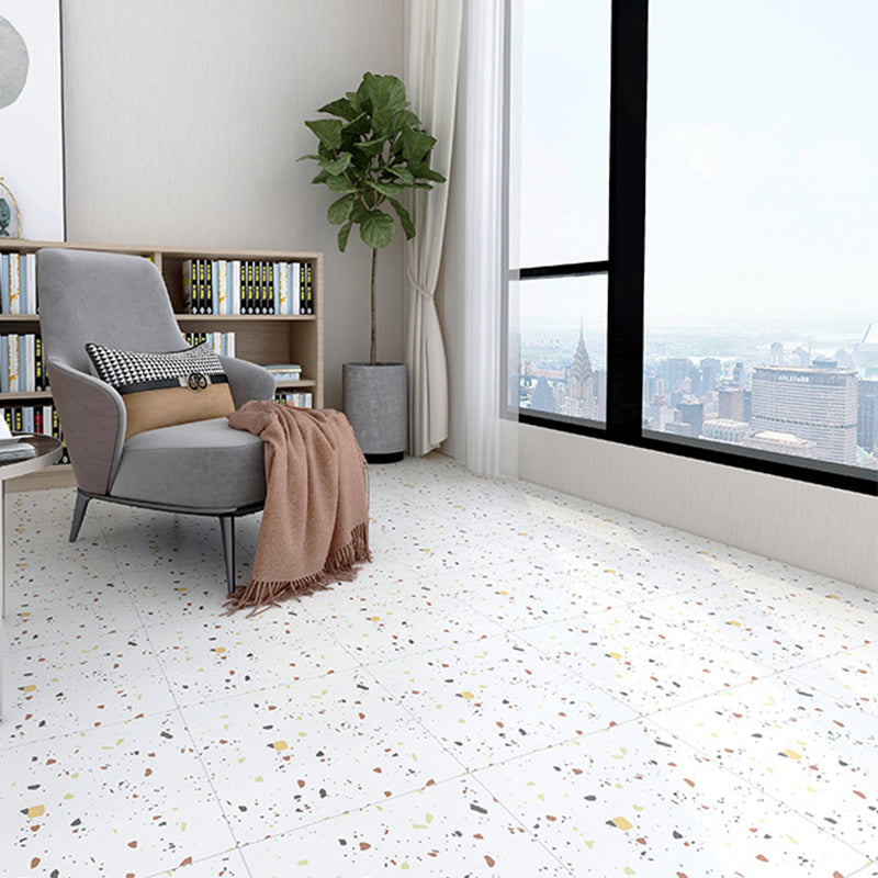 Modern Style Waterproof Floor Tile Straight Edge Square Terrazzo Effect Floor Tile Suit 99 Pieces Clearhalo 'Floor Tiles & Wall Tiles' 'floor_tiles_wall_tiles' 'Flooring 'Home Improvement' 'home_improvement' 'home_improvement_floor_tiles_wall_tiles' Walls and Ceiling' 7274855