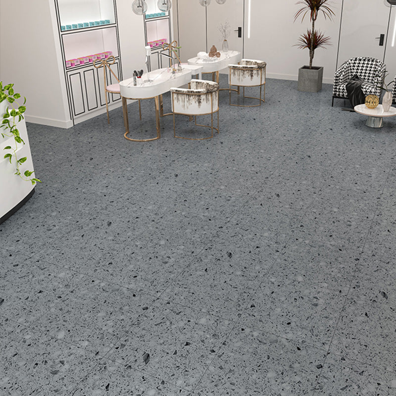 Home Vinyl Flooring Peel and Stick Marble Print Square PVC Flooring for Living Room Dark Gray Clearhalo 'Flooring 'Home Improvement' 'home_improvement' 'home_improvement_vinyl_flooring' 'Vinyl Flooring' 'vinyl_flooring' Walls and Ceiling' 7274916