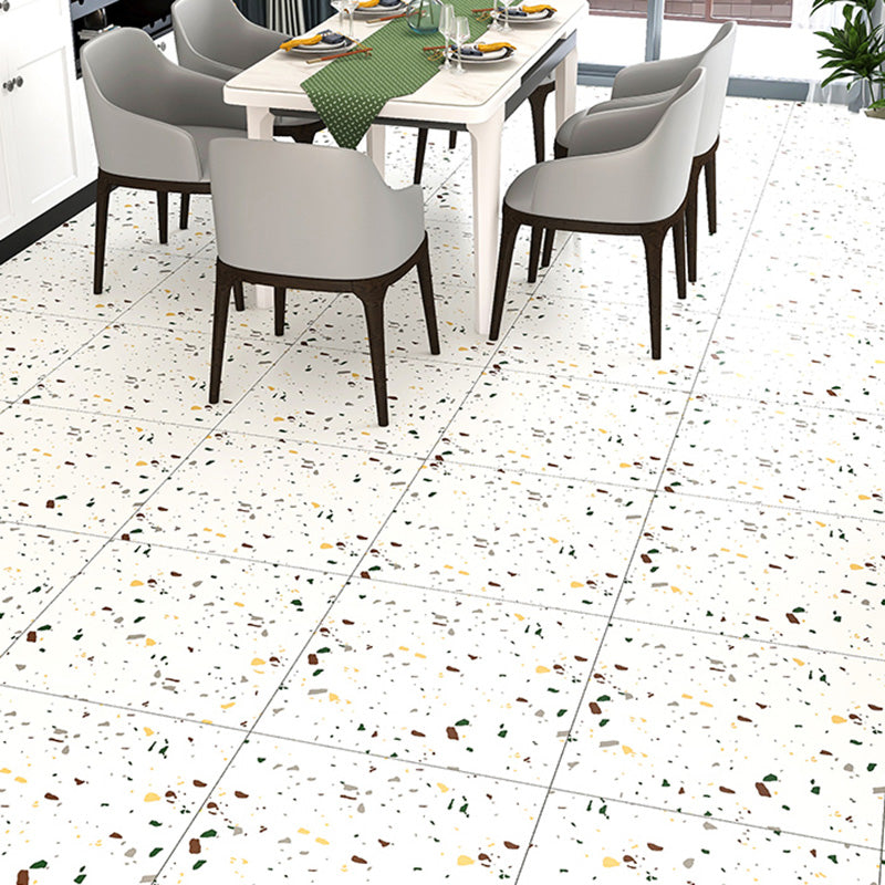 Home Vinyl Flooring Peel and Stick Marble Print Square PVC Flooring for Living Room Cream Gray Clearhalo 'Flooring 'Home Improvement' 'home_improvement' 'home_improvement_vinyl_flooring' 'Vinyl Flooring' 'vinyl_flooring' Walls and Ceiling' 7274930