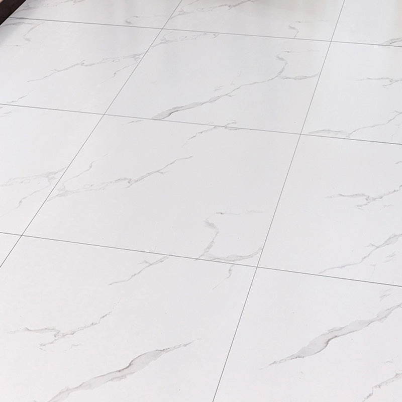 Home Vinyl Flooring Peel and Stick Marble Print Square PVC Flooring for Living Room Gloss White Clearhalo 'Flooring 'Home Improvement' 'home_improvement' 'home_improvement_vinyl_flooring' 'Vinyl Flooring' 'vinyl_flooring' Walls and Ceiling' 7274935