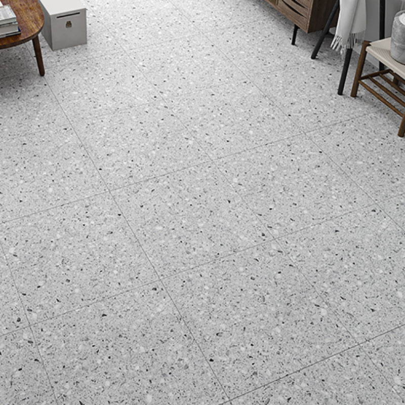 Home Vinyl Flooring Peel and Stick Marble Print Square PVC Flooring for Living Room Light Gray Clearhalo 'Flooring 'Home Improvement' 'home_improvement' 'home_improvement_vinyl_flooring' 'Vinyl Flooring' 'vinyl_flooring' Walls and Ceiling' 7274944