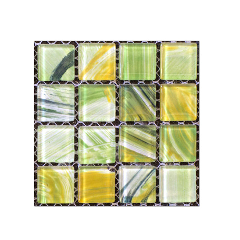 PVC Square Peel & Stick Mosaic Tile Multi-Color Backsplash & Wall Tile Light Green Clearhalo 'Flooring 'Home Improvement' 'home_improvement' 'home_improvement_peel_stick_blacksplash' 'Peel & Stick Backsplash Tile' 'peel_stick_blacksplash' 'Walls & Ceilings' Walls and Ceiling' 7275032