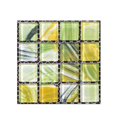 PVC Square Peel & Stick Mosaic Tile Multi-Color Backsplash & Wall Tile Light Green Clearhalo 'Flooring 'Home Improvement' 'home_improvement' 'home_improvement_peel_stick_blacksplash' 'Peel & Stick Backsplash Tile' 'peel_stick_blacksplash' 'Walls & Ceilings' Walls and Ceiling' 7275032