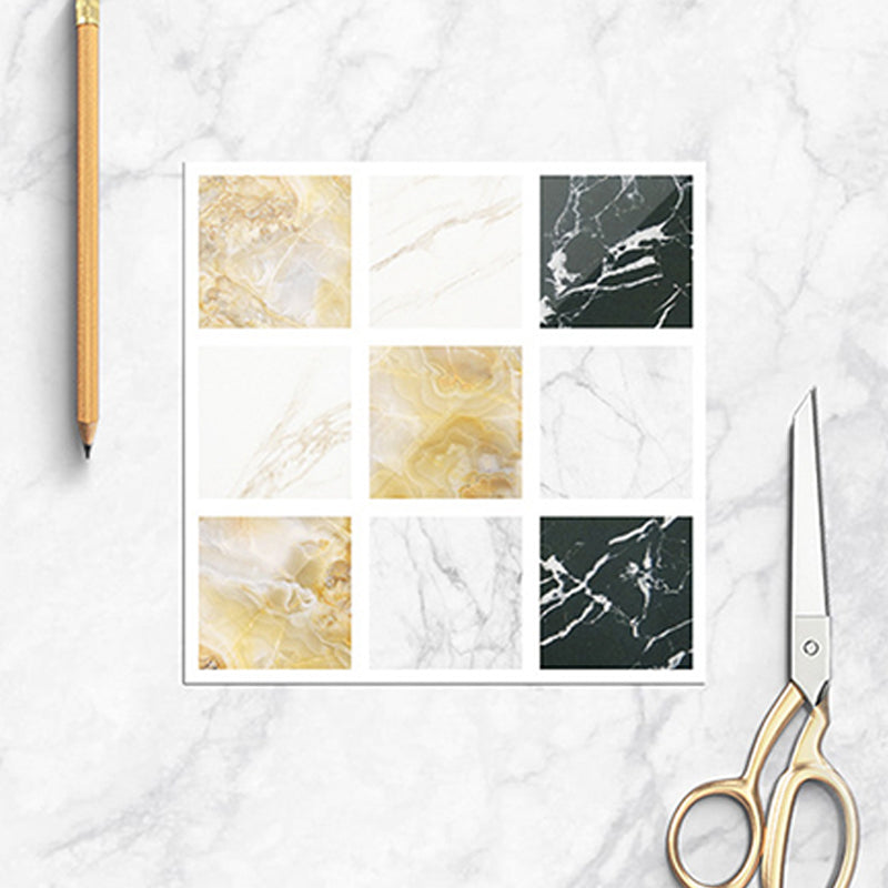 PVC Square Peel & Stick Mosaic Tile Multi-Color Backsplash & Wall Tile Clearhalo 'Flooring 'Home Improvement' 'home_improvement' 'home_improvement_peel_stick_blacksplash' 'Peel & Stick Backsplash Tile' 'peel_stick_blacksplash' 'Walls & Ceilings' Walls and Ceiling' 7275043