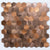 Modern Tile-Peel & Stick Metal Mosaic Tile Hexagonal Peel & Stick Subway Tile Copper Clearhalo 'Flooring 'Home Improvement' 'home_improvement' 'home_improvement_peel_stick_blacksplash' 'Peel & Stick Backsplash Tile' 'peel_stick_blacksplash' 'Walls & Ceilings' Walls and Ceiling' 7275063