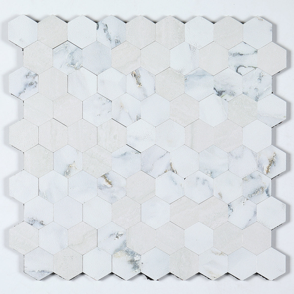 Modern Tile-Peel & Stick Metal Mosaic Tile Hexagonal Peel & Stick Subway Tile White Clearhalo 'Flooring 'Home Improvement' 'home_improvement' 'home_improvement_peel_stick_blacksplash' 'Peel & Stick Backsplash Tile' 'peel_stick_blacksplash' 'Walls & Ceilings' Walls and Ceiling' 7275066