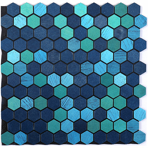 Modern Tile-Peel & Stick Metal Mosaic Tile Hexagonal Peel & Stick Subway Tile Peacock Blue Clearhalo 'Flooring 'Home Improvement' 'home_improvement' 'home_improvement_peel_stick_blacksplash' 'Peel & Stick Backsplash Tile' 'peel_stick_blacksplash' 'Walls & Ceilings' Walls and Ceiling' 7275069