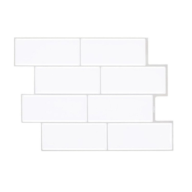 Peel & Stick Subway Tile Stain Resistant PVC Rectangle Peel & Stick Tile for Shower 2 Pack Clearhalo 'Flooring 'Home Improvement' 'home_improvement' 'home_improvement_peel_stick_blacksplash' 'Peel & Stick Backsplash Tile' 'peel_stick_blacksplash' 'Walls & Ceilings' Walls and Ceiling' 7275105