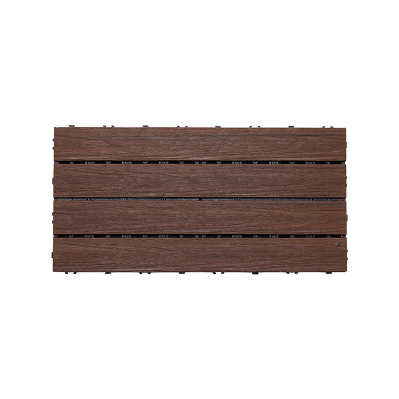 Tradition Square Wood Tile Wire Brushed Brown Engineered Wood for Patio Garden Walnut 1' x 2' Clearhalo 'Flooring 'Hardwood Flooring' 'hardwood_flooring' 'Home Improvement' 'home_improvement' 'home_improvement_hardwood_flooring' Walls and Ceiling' 7275192
