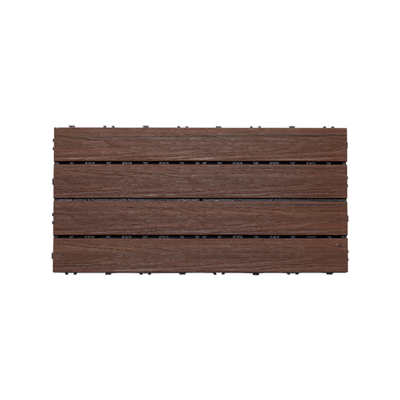 Tradition Square Wood Tile Wire Brushed Brown Engineered Wood for Patio Garden Walnut 1' x 2' Clearhalo 'Flooring 'Hardwood Flooring' 'hardwood_flooring' 'Home Improvement' 'home_improvement' 'home_improvement_hardwood_flooring' Walls and Ceiling' 7275192