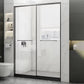 Tempered Shower Bath Door Transparent Metal Framed Sliding Shower Door Clearhalo 'Bathroom Remodel & Bathroom Fixtures' 'Home Improvement' 'home_improvement' 'home_improvement_shower_tub_doors' 'Shower and Tub Doors' 'shower_tub_doors' 'Showers & Bathtubs' 7275310