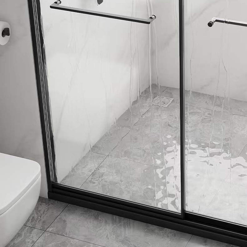 Transparent Double Glass Shower Bath Door Metal Framed Shower Door Clearhalo 'Bathroom Remodel & Bathroom Fixtures' 'Home Improvement' 'home_improvement' 'home_improvement_shower_tub_doors' 'Shower and Tub Doors' 'shower_tub_doors' 'Showers & Bathtubs' 7275331