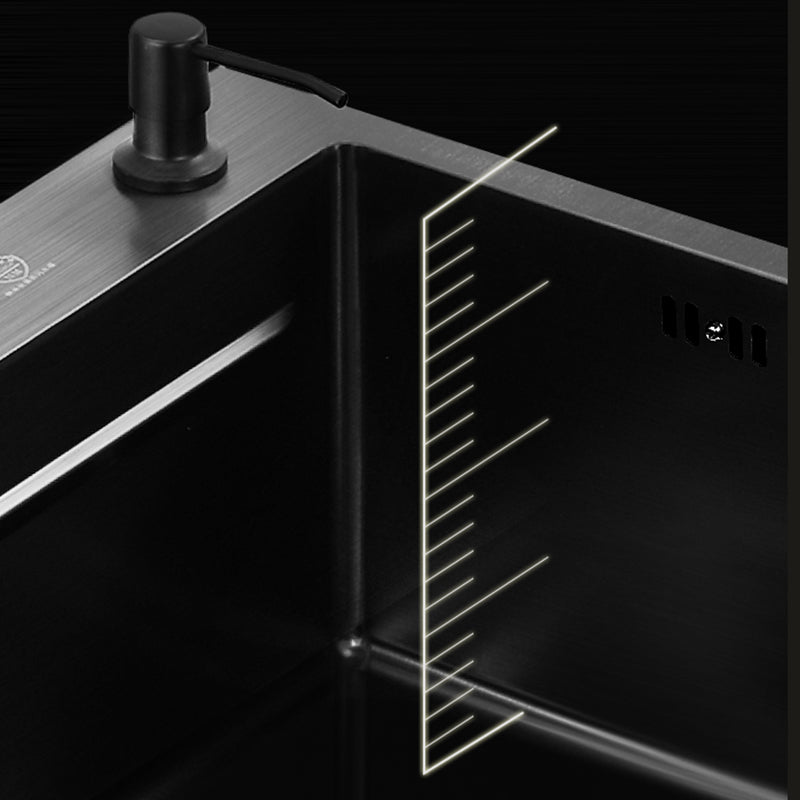 Stainless Steel Kitchen Sink Single Bowl Drop-In Kitchen Sink Clearhalo 'Home Improvement' 'home_improvement' 'home_improvement_kitchen_sinks' 'Kitchen Remodel & Kitchen Fixtures' 'Kitchen Sinks & Faucet Components' 'Kitchen Sinks' 'kitchen_sinks' 7276165