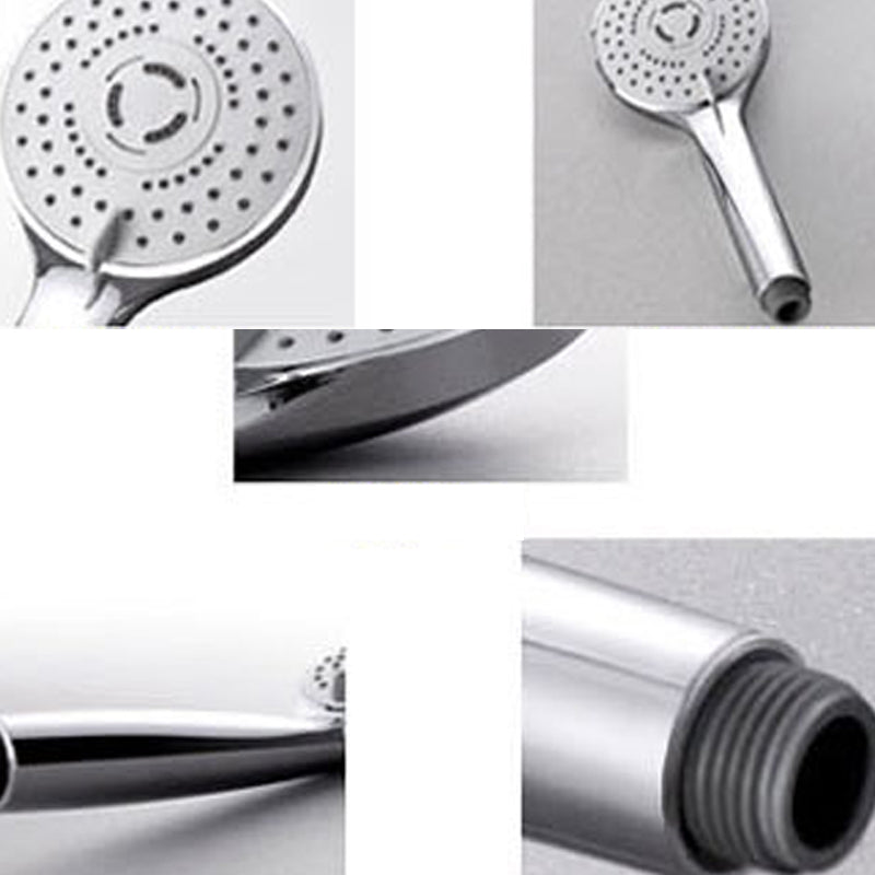 Contemporary Handheld Shower Head Adjustable Spray Pattern Silver Shower Head Clearhalo 'Bathroom Remodel & Bathroom Fixtures' 'Home Improvement' 'home_improvement' 'home_improvement_shower_heads' 'Shower Heads' 'shower_heads' 'Showers & Bathtubs Plumbing' 'Showers & Bathtubs' 7276292