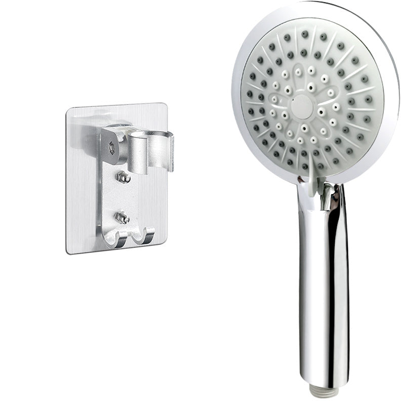 Contemporary Handheld Shower Head Adjustable Spray Pattern Silver Shower Head Shower & Punch-free Wall Seat 5 Hose not included Clearhalo 'Bathroom Remodel & Bathroom Fixtures' 'Home Improvement' 'home_improvement' 'home_improvement_shower_heads' 'Shower Heads' 'shower_heads' 'Showers & Bathtubs Plumbing' 'Showers & Bathtubs' 7276297