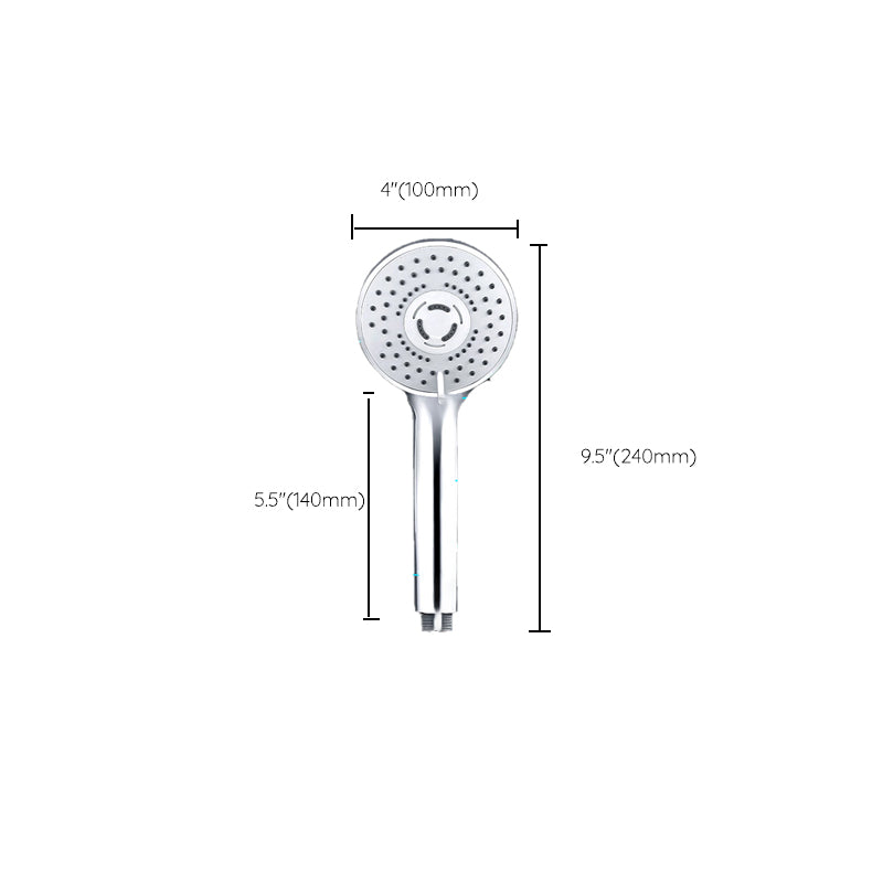 Contemporary Handheld Shower Head Adjustable Spray Pattern Silver Shower Head Clearhalo 'Bathroom Remodel & Bathroom Fixtures' 'Home Improvement' 'home_improvement' 'home_improvement_shower_heads' 'Shower Heads' 'shower_heads' 'Showers & Bathtubs Plumbing' 'Showers & Bathtubs' 7276301