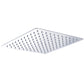 304 Stainless Steel Showerhead Standard Spray Pattern Fixed Shower Head 1'4" x 1'4" Square Silver Clearhalo 'Bathroom Remodel & Bathroom Fixtures' 'Home Improvement' 'home_improvement' 'home_improvement_shower_heads' 'Shower Heads' 'shower_heads' 'Showers & Bathtubs Plumbing' 'Showers & Bathtubs' 7276306