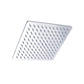 304 Stainless Steel Showerhead Standard Spray Pattern Fixed Shower Head 8"L x 8"W Square Silver Clearhalo 'Bathroom Remodel & Bathroom Fixtures' 'Home Improvement' 'home_improvement' 'home_improvement_shower_heads' 'Shower Heads' 'shower_heads' 'Showers & Bathtubs Plumbing' 'Showers & Bathtubs' 7276323