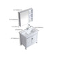 Rectangular White Vanity Freestanding Mirror Metal Frame Vanity with Soft Close Doors Clearhalo 'Bathroom Remodel & Bathroom Fixtures' 'Bathroom Vanities' 'bathroom_vanities' 'Home Improvement' 'home_improvement' 'home_improvement_bathroom_vanities' 7276608