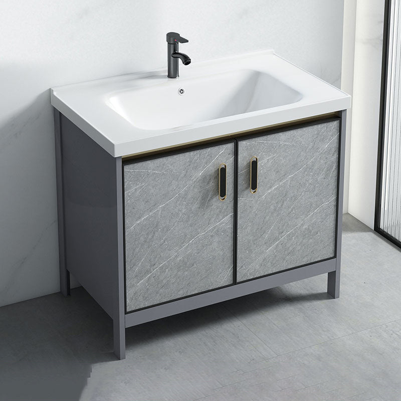 Modern Bathroom Sink Vanity Freestanding Faucet Included Bathroom Vanity Set Clearhalo 'Bathroom Remodel & Bathroom Fixtures' 'Bathroom Vanities' 'bathroom_vanities' 'Home Improvement' 'home_improvement' 'home_improvement_bathroom_vanities' 7276613