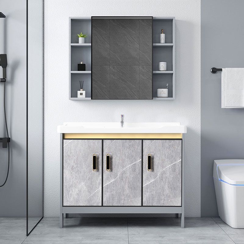 Modern Bathroom Sink Vanity Freestanding Faucet Included Bathroom Vanity Set Clearhalo 'Bathroom Remodel & Bathroom Fixtures' 'Bathroom Vanities' 'bathroom_vanities' 'Home Improvement' 'home_improvement' 'home_improvement_bathroom_vanities' 7276615
