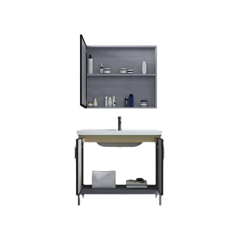 Modern Bathroom Sink Vanity Freestanding Faucet Included Bathroom Vanity Set Clearhalo 'Bathroom Remodel & Bathroom Fixtures' 'Bathroom Vanities' 'bathroom_vanities' 'Home Improvement' 'home_improvement' 'home_improvement_bathroom_vanities' 7276621