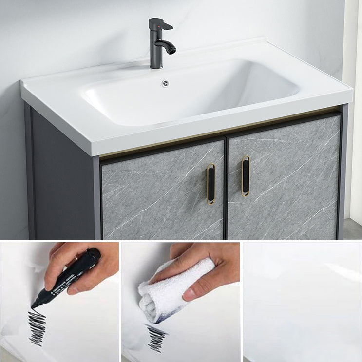 Modern Bathroom Sink Vanity Freestanding Faucet Included Bathroom Vanity Set Clearhalo 'Bathroom Remodel & Bathroom Fixtures' 'Bathroom Vanities' 'bathroom_vanities' 'Home Improvement' 'home_improvement' 'home_improvement_bathroom_vanities' 7276623
