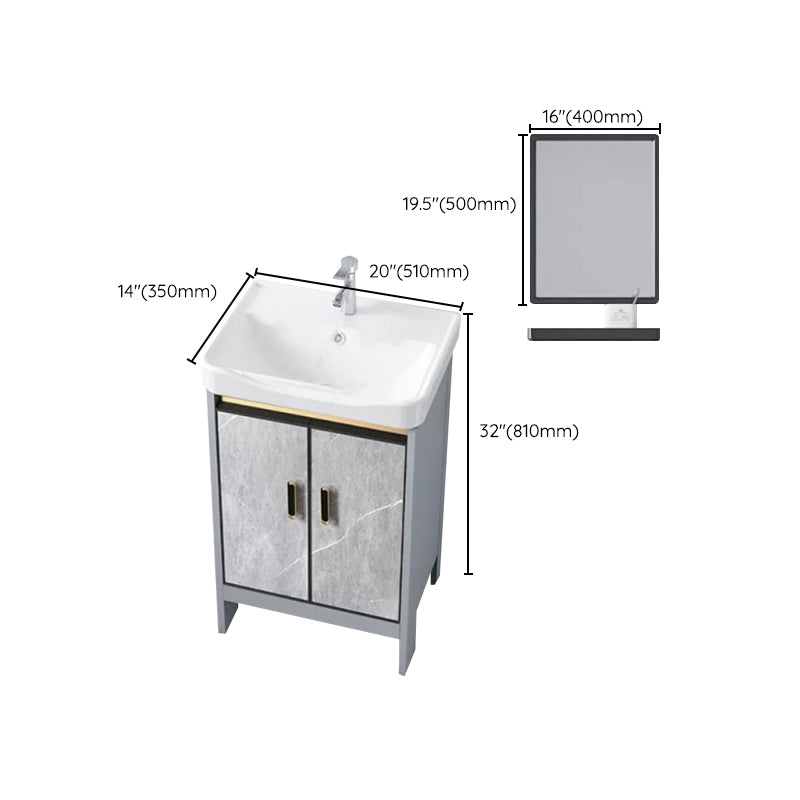 Modern Bathroom Sink Vanity Freestanding Faucet Included Bathroom Vanity Set Clearhalo 'Bathroom Remodel & Bathroom Fixtures' 'Bathroom Vanities' 'bathroom_vanities' 'Home Improvement' 'home_improvement' 'home_improvement_bathroom_vanities' 7276645