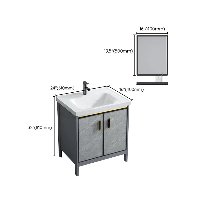 Modern Bathroom Sink Vanity Freestanding Faucet Included Bathroom Vanity Set Clearhalo 'Bathroom Remodel & Bathroom Fixtures' 'Bathroom Vanities' 'bathroom_vanities' 'Home Improvement' 'home_improvement' 'home_improvement_bathroom_vanities' 7276646