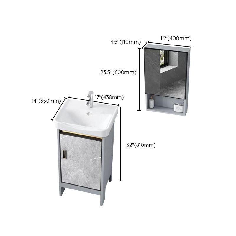 Modern Bathroom Sink Vanity Freestanding Faucet Included Bathroom Vanity Set Clearhalo 'Bathroom Remodel & Bathroom Fixtures' 'Bathroom Vanities' 'bathroom_vanities' 'Home Improvement' 'home_improvement' 'home_improvement_bathroom_vanities' 7276649