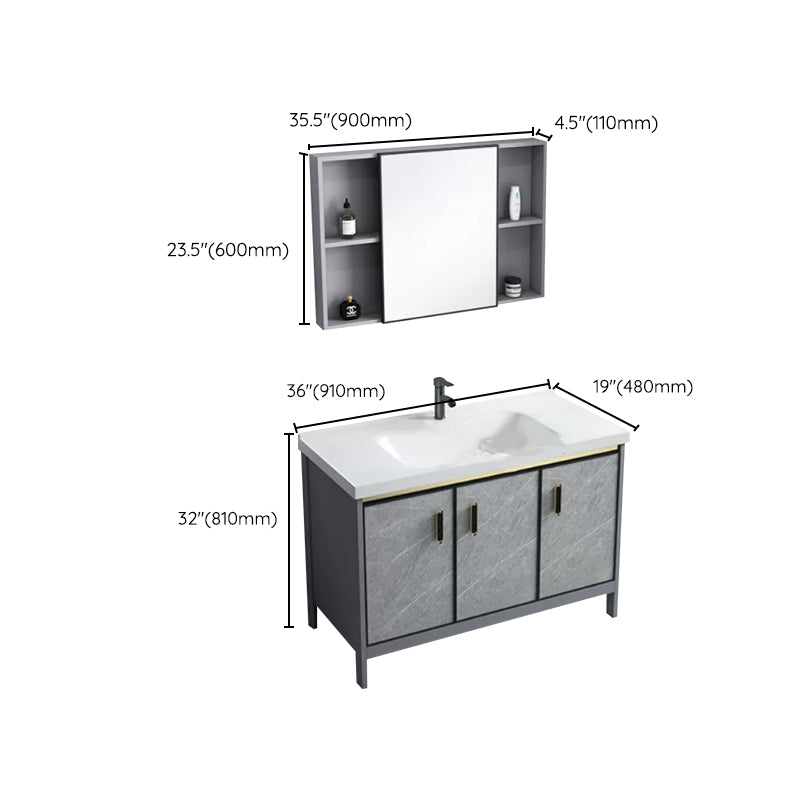 Modern Bathroom Sink Vanity Freestanding Faucet Included Bathroom Vanity Set Clearhalo 'Bathroom Remodel & Bathroom Fixtures' 'Bathroom Vanities' 'bathroom_vanities' 'Home Improvement' 'home_improvement' 'home_improvement_bathroom_vanities' 7276654