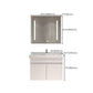 Wall Mounted Vanity White Wood Frame Rectangular 2 Doors Single Sink Vanity with Mirror Clearhalo 'Bathroom Remodel & Bathroom Fixtures' 'Bathroom Vanities' 'bathroom_vanities' 'Home Improvement' 'home_improvement' 'home_improvement_bathroom_vanities' 7276788
