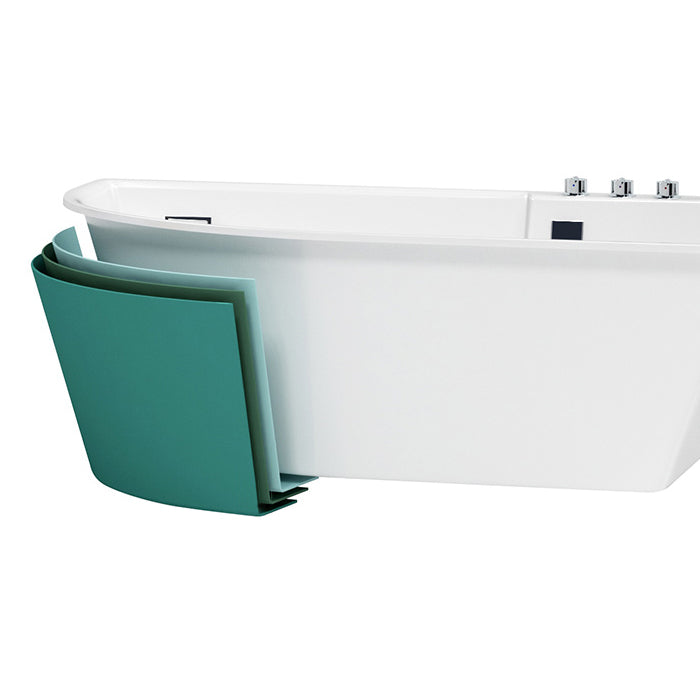Corner Modern Acrylic Bathtub Soaking White Back to Wall Bath Clearhalo 'Bathroom Remodel & Bathroom Fixtures' 'Bathtubs' 'Home Improvement' 'home_improvement' 'home_improvement_bathtubs' 'Showers & Bathtubs' 7277359
