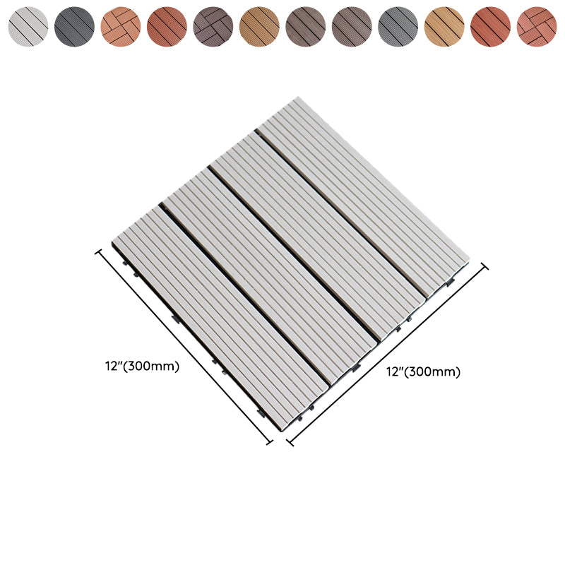 Contemporary Square Wood Tile Wire Brushed Brown Engineered Wood for Patio Garden Clearhalo 'Flooring 'Hardwood Flooring' 'hardwood_flooring' 'Home Improvement' 'home_improvement' 'home_improvement_hardwood_flooring' Walls and Ceiling' 7277394