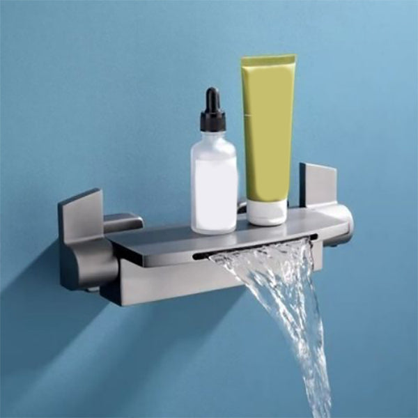 Modern Shower Faucet Brass Handheld Shower Head Wall Mounted Shower Trim Gun Grey 1 Clearhalo 'Bathroom Remodel & Bathroom Fixtures' 'Home Improvement' 'home_improvement' 'home_improvement_shower_faucets' 'Shower Faucets & Systems' 'shower_faucets' 'Showers & Bathtubs Plumbing' 'Showers & Bathtubs' 7277610