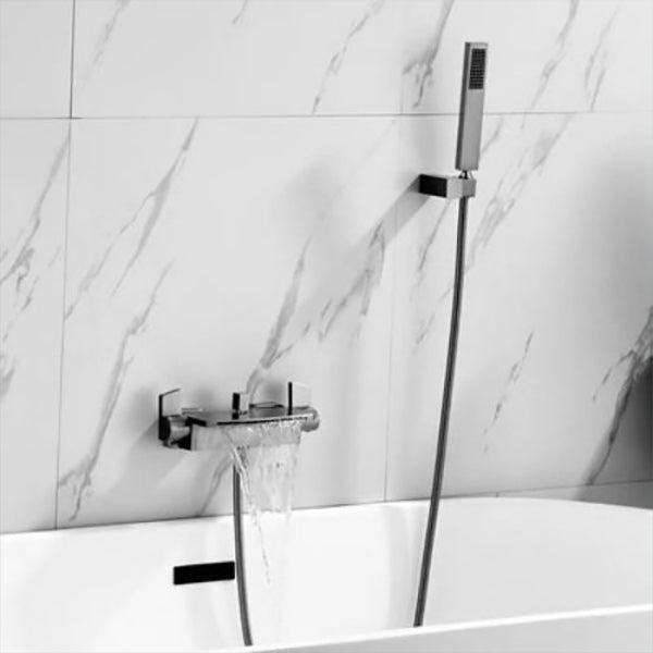 Modern Shower Faucet Brass Handheld Shower Head Wall Mounted Shower Trim Gun Grey 2 Clearhalo 'Bathroom Remodel & Bathroom Fixtures' 'Home Improvement' 'home_improvement' 'home_improvement_shower_faucets' 'Shower Faucets & Systems' 'shower_faucets' 'Showers & Bathtubs Plumbing' 'Showers & Bathtubs' 7277612