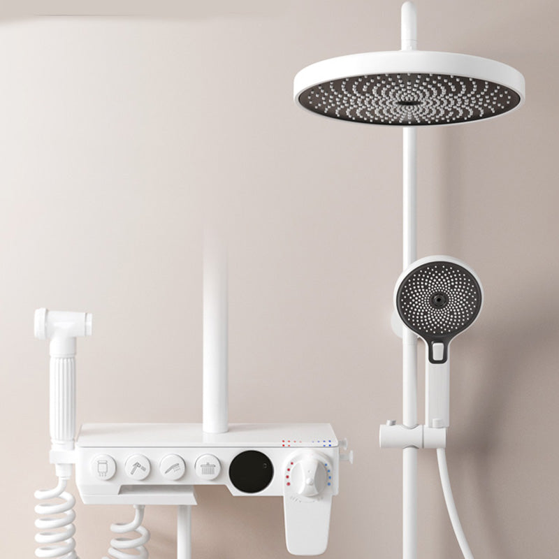 Modern Shower Set Dual Shower Head Slide Bar Included Shower Head Combo Clearhalo 'Bathroom Remodel & Bathroom Fixtures' 'Home Improvement' 'home_improvement' 'home_improvement_shower_faucets' 'Shower Faucets & Systems' 'shower_faucets' 'Showers & Bathtubs Plumbing' 'Showers & Bathtubs' 7277618