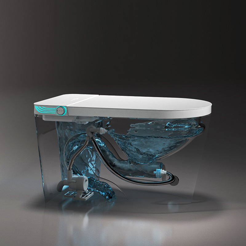 Modern Floor Mounted Toilet Bowl Siphon Jet All In One Flush Toilet Clearhalo 'Bathroom Remodel & Bathroom Fixtures' 'Home Improvement' 'home_improvement' 'home_improvement_toilets' 'Toilets & Bidets' 'Toilets' 7277997