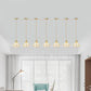 Traditional Diamond Multi Light Pendant 3/5/7-Light Clear Water Glass Suspension Lamp in Gold with Series Connection Design Clearhalo 'Ceiling Lights' 'Glass shade' 'Glass' 'Pendant Lights' 'Pendants' Lighting' 727855