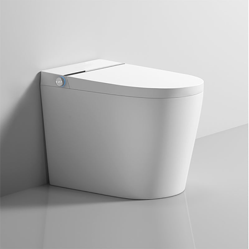 Contemporary Floor Mount Bidet Elongated Dryer Heated Seat Ceramic Foot Sensor Clearhalo 'Bathroom Remodel & Bathroom Fixtures' 'Bidets' 'Home Improvement' 'home_improvement' 'home_improvement_bidets' 'Toilets & Bidets' 7279024