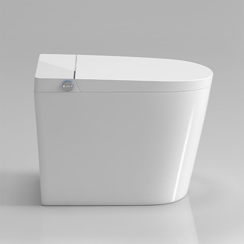 Contemporary Floor Mount Bidet Elongated Dryer Heated Seat Ceramic Foot Sensor Clearhalo 'Bathroom Remodel & Bathroom Fixtures' 'Bidets' 'Home Improvement' 'home_improvement' 'home_improvement_bidets' 'Toilets & Bidets' 7279027