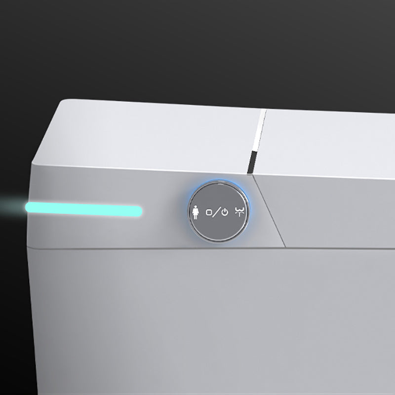 Contemporary Floor Mount Bidet Elongated Dryer Heated Seat Ceramic Foot Sensor Clearhalo 'Bathroom Remodel & Bathroom Fixtures' 'Bidets' 'Home Improvement' 'home_improvement' 'home_improvement_bidets' 'Toilets & Bidets' 7279033