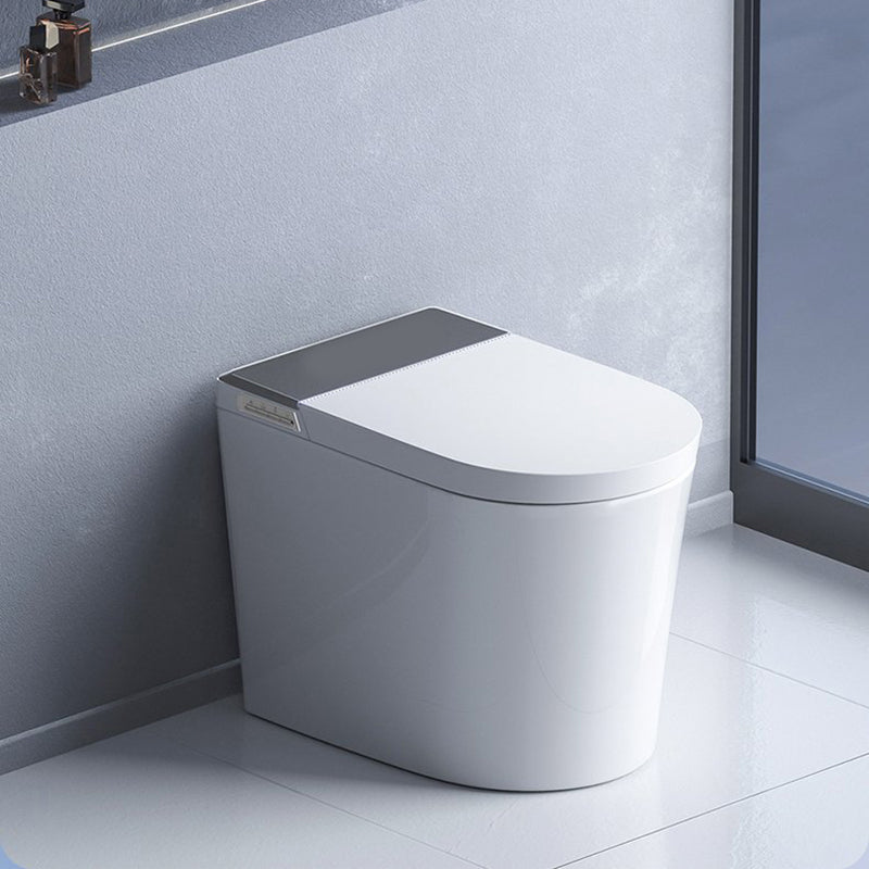 Elongated Bowl Shape Floor Standing Bidet with Heated Seat in White Clearhalo 'Bathroom Remodel & Bathroom Fixtures' 'Bidets' 'Home Improvement' 'home_improvement' 'home_improvement_bidets' 'Toilets & Bidets' 7279039