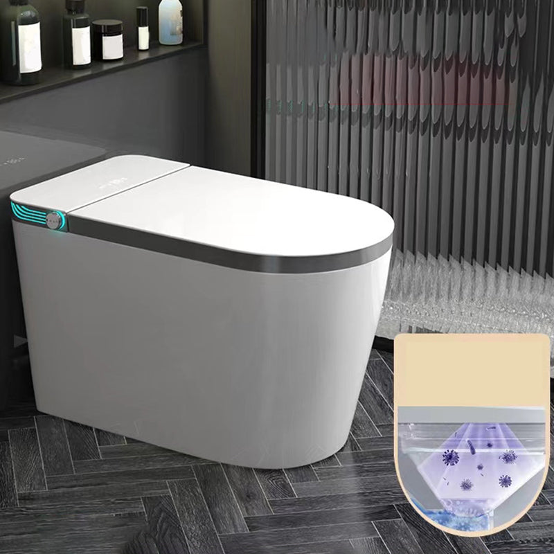 White Finish Floor Standing Bidet with Heated Seat and Foot Sensor Clearhalo 'Bathroom Remodel & Bathroom Fixtures' 'Bidets' 'Home Improvement' 'home_improvement' 'home_improvement_bidets' 'Toilets & Bidets' 7279049