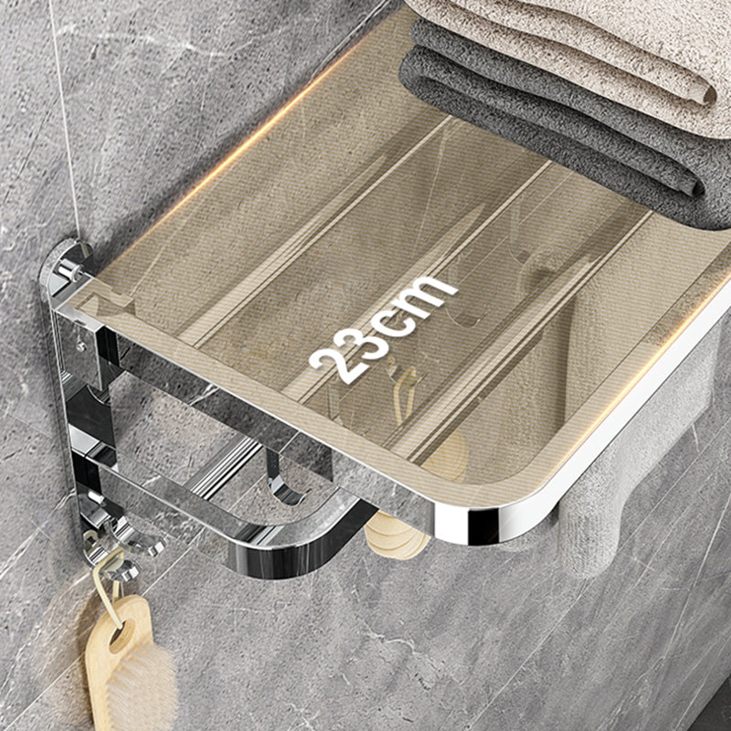 Modern Bathroom Hardware Set Silver Metal Bathroom Accessory Clearhalo 'Bathroom Hardware Sets' 'Bathroom Hardware' 'Bathroom Remodel & Bathroom Fixtures' 'bathroom_hardware_sets' 'Home Improvement' 'home_improvement' 'home_improvement_bathroom_hardware_sets' 7279071