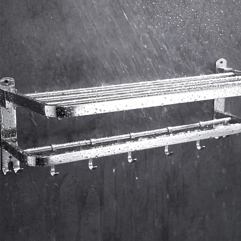 Modern Bathroom Hardware Set Silver Metal Bathroom Accessory Clearhalo 'Bathroom Hardware Sets' 'Bathroom Hardware' 'Bathroom Remodel & Bathroom Fixtures' 'bathroom_hardware_sets' 'Home Improvement' 'home_improvement' 'home_improvement_bathroom_hardware_sets' 7279073